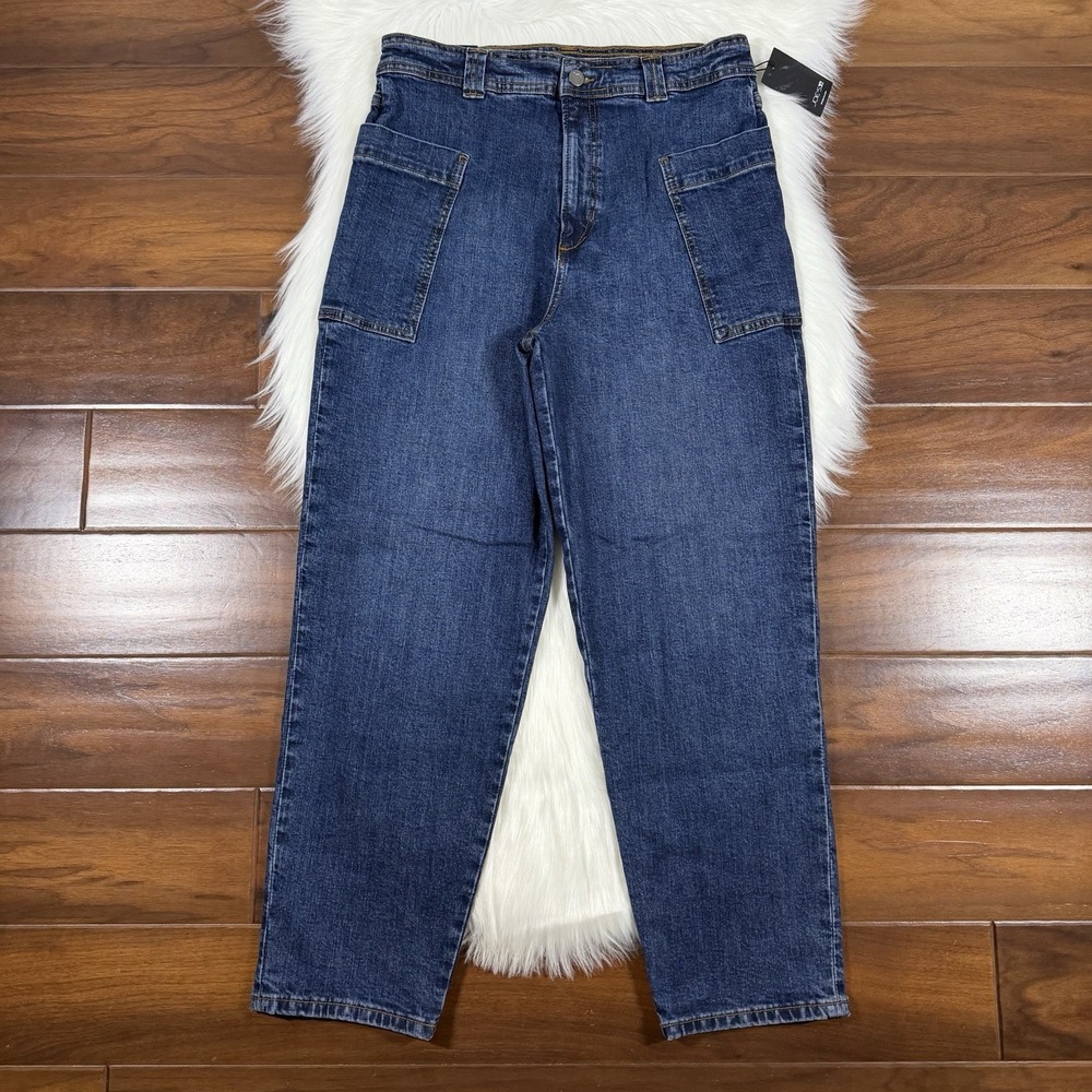 Joe's Women's Size 30 Patch Pocket Barrel Leg Denim Jeans in Sovereignty